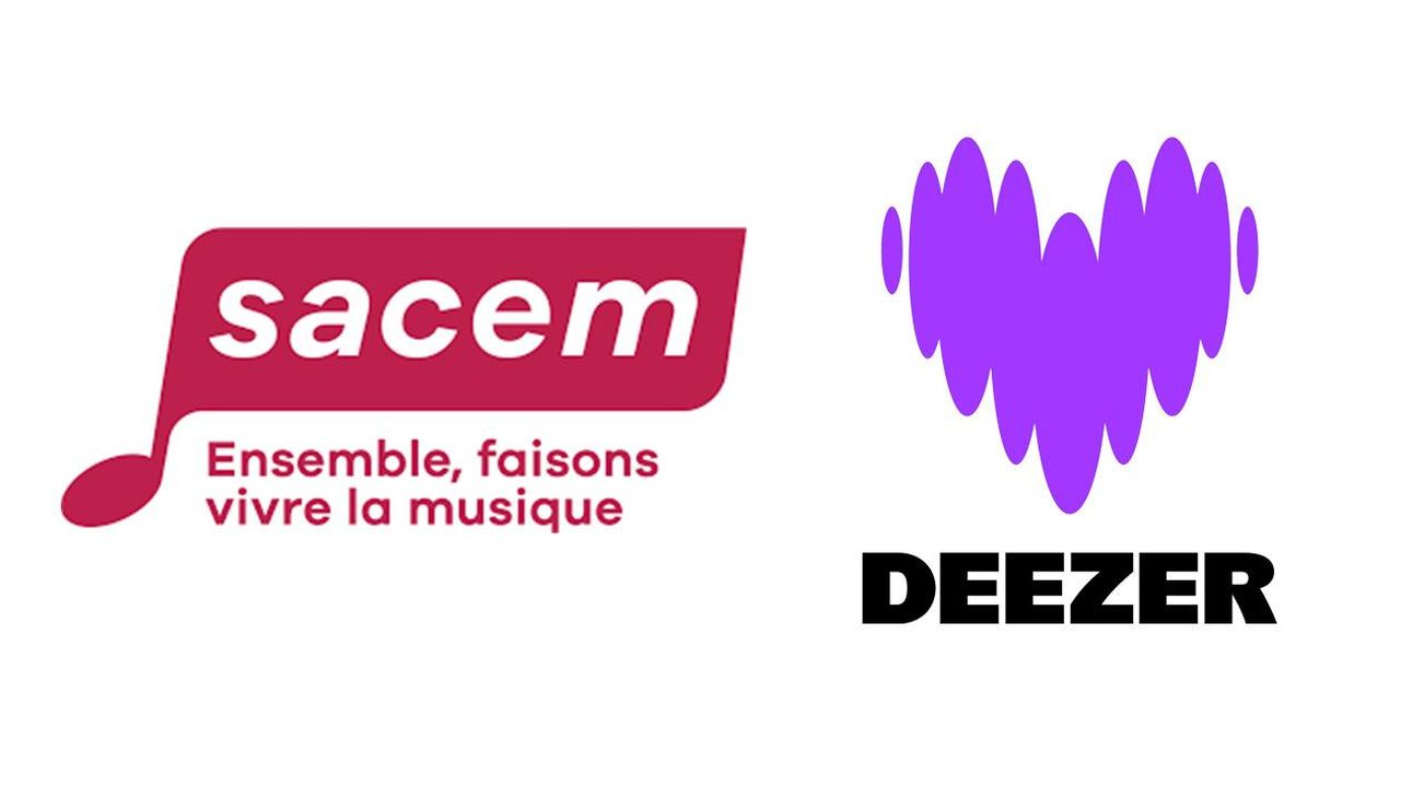 source:billboard - Accordo tra Deezer e SACEM - Logo di SACEM e Deezer