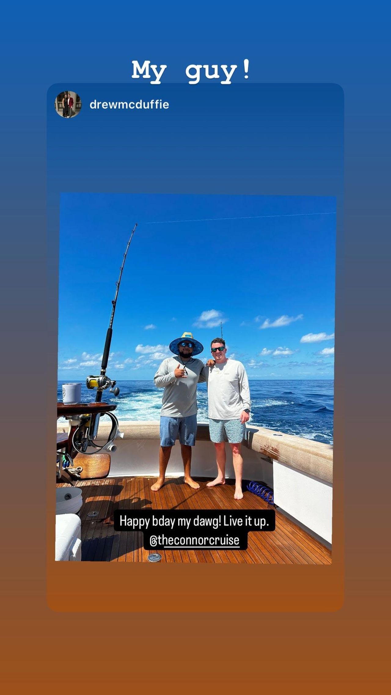 Celebrazione_del_30_compleanno_di_Connor_WF8YoYcNiu - Confidenze24 source:usmagazine - Celebrazione del 30° compleanno di Connor - Connor Cruise mentre pesca