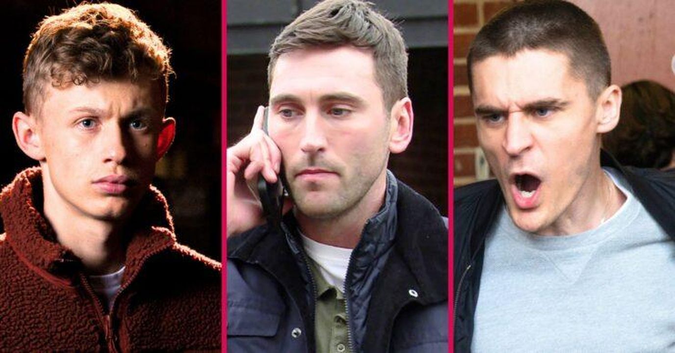 Coronation_Street_fan_theory_Kit_per_incastrare_Dylan_XcawmzOeKc - Confidenze24 source:entertainmentdaily - Coronation Street fan theory: Kit per incastrare Dylan? - Coronation Street's Dylan, Kit, Logan