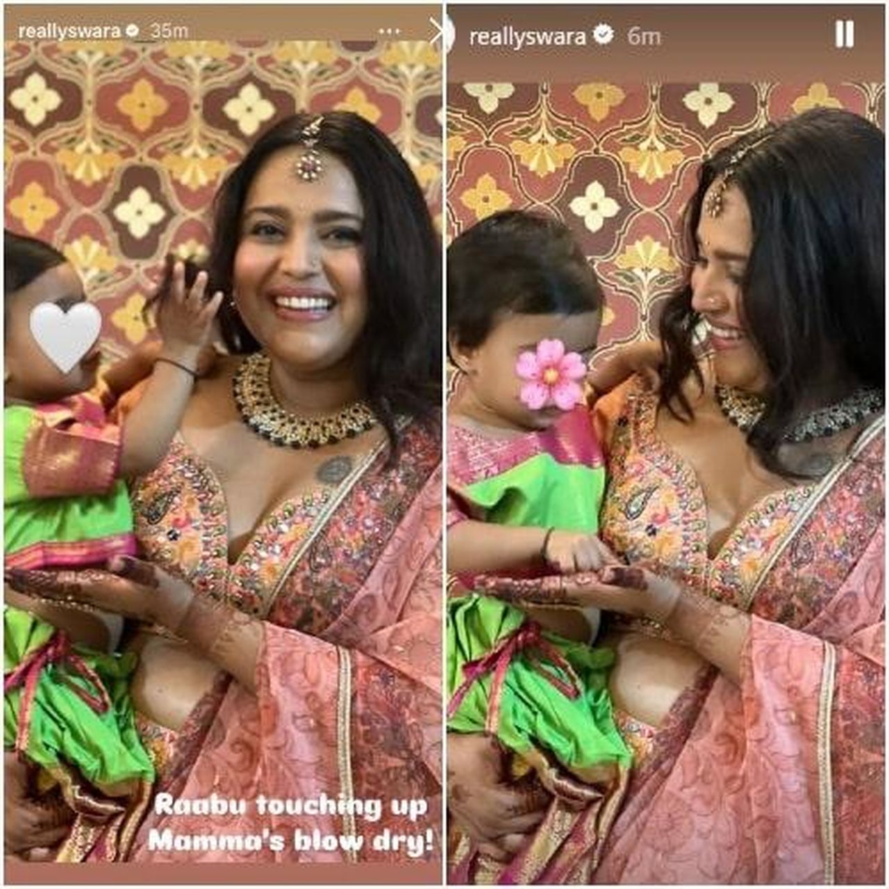 Glimpse_della_celebrazione_di_famiglia_uOXBqMTBk6 - Confidenze24 source:pinkvilla - Glimpse della celebrazione di famiglia - Swara Bhasker e Raabiyaa durante un matrimonio