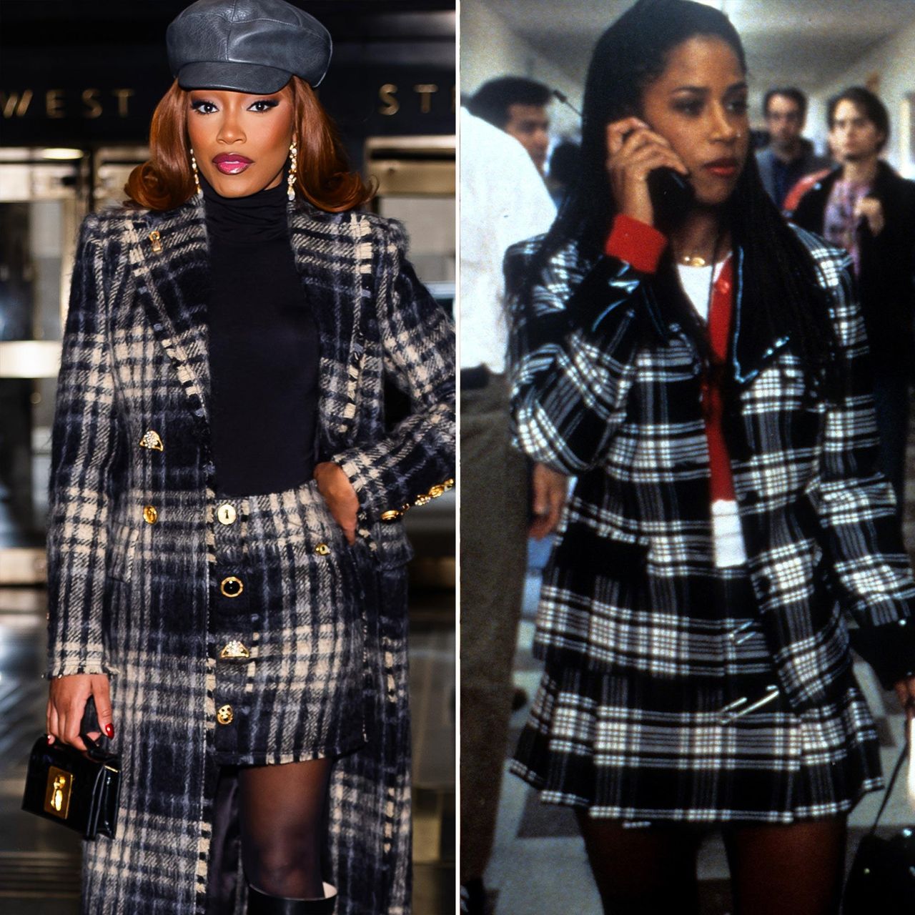 source:usmagazine - Il look a quadri di Keke Palmer - Keke Palmer si ispira a Dionne di Clueless in un outfit a quadri