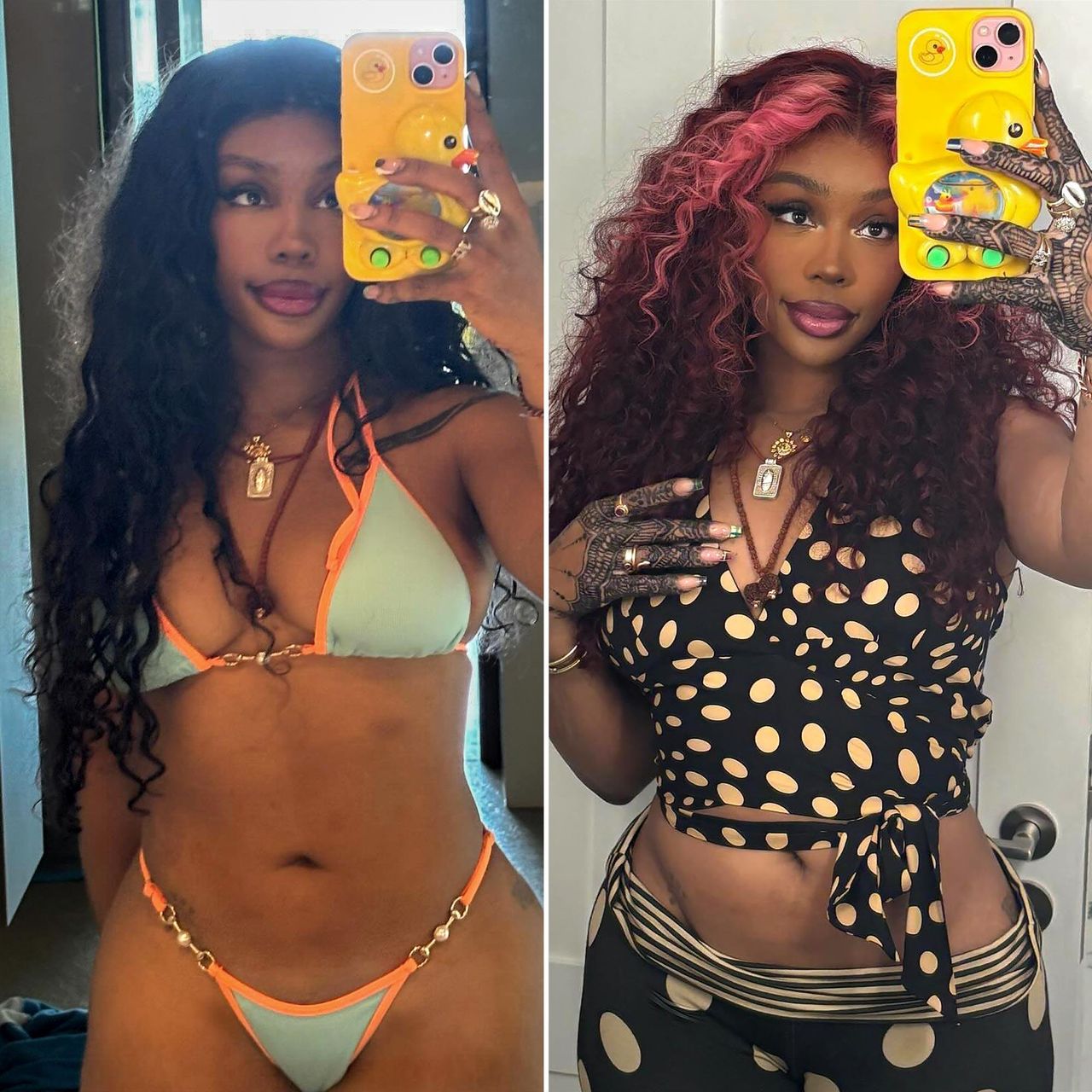 Il_nuovo_look_di_SZA_BKMfRBSxuW - Confidenze24 source:usmagazine - Il nuovo look di SZA - SZA mostra i suoi nuovi riflessi rosa