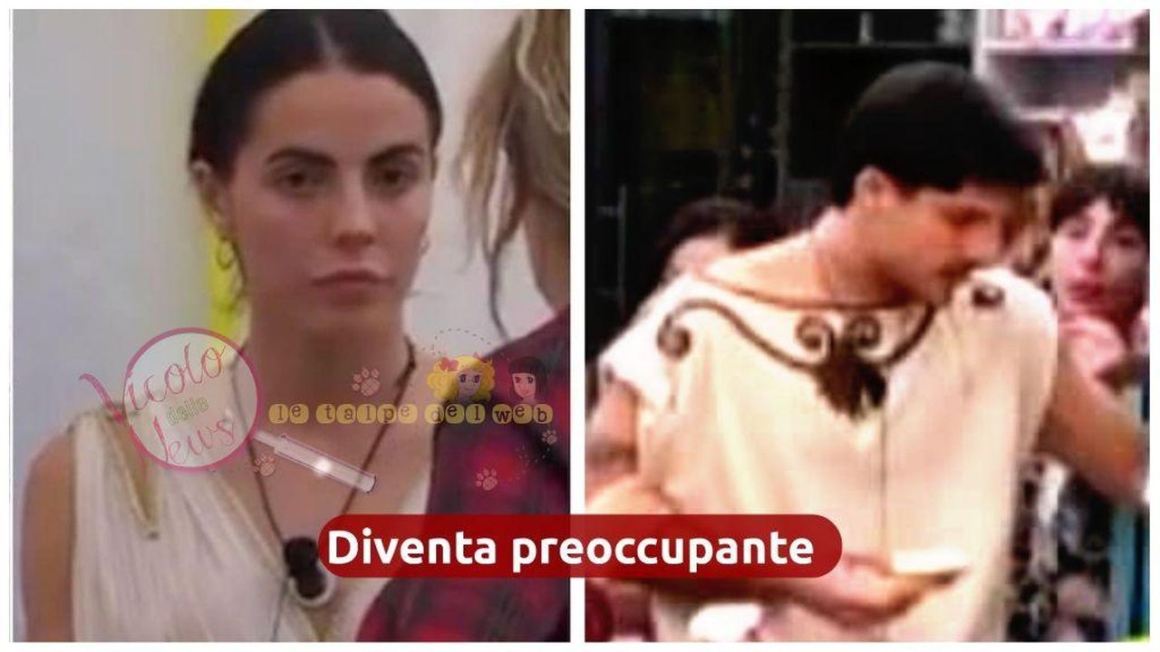 source:il vicolo delle news - La lite furibonda tra Shaila e Lorenzo - Immagine della lite tra Shaila e Lorenzo