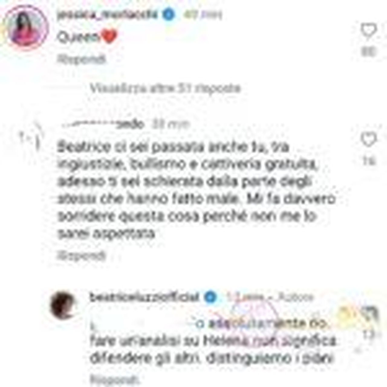 Le_dure_parole_di_Beatrice_su_Helena_2VUFiFSywb - Confidenze24 source:il vicolo delle news - Le dure parole di Beatrice su Helena - Beatrice Luzzi