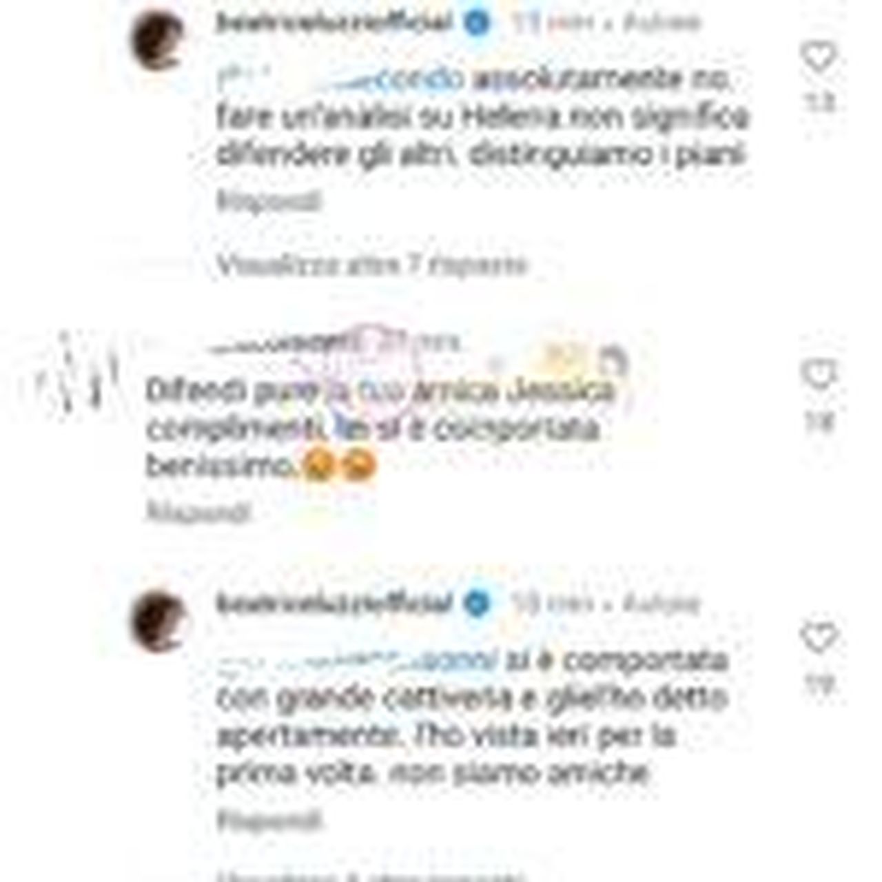 Le_dure_parole_di_Beatrice_su_Helena_EIScAAi6NY - Confidenze24 source:il vicolo delle news - Le dure parole di Beatrice su Helena - Beatrice Luzzi