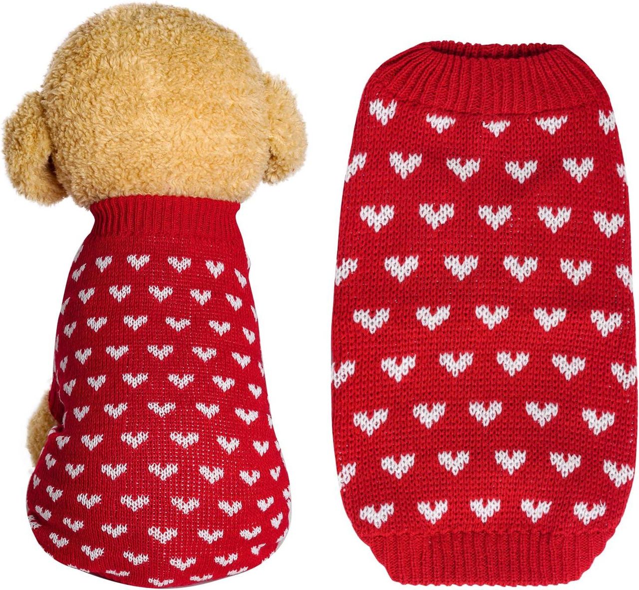Maglione_a_cuore_per_cani_iiTwm9vNws - Confidenze24 source:sheknows - Maglione a cuore per cani - Valentine's Day dog sweater