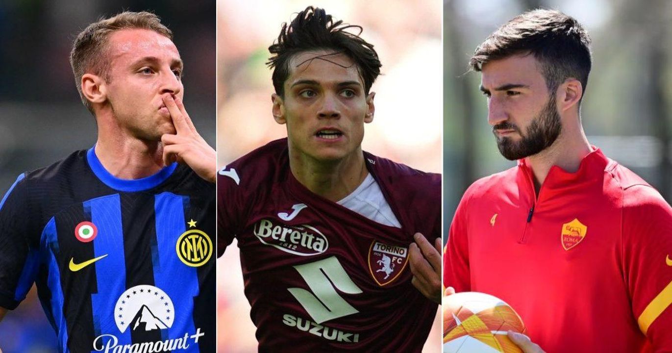 source:Blasting News - Pedullà smentisce scambio Frattesi-Cristante - Davide Frattesi dell'Inter, Samuele Ricci del Torino e Bryan Cristante della Roma
