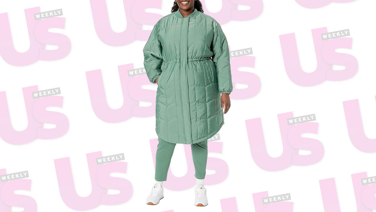 source:usmagazine - Un Cappotto Imperdibile per l'Inverno - cappotto oversized quilted di Amazon