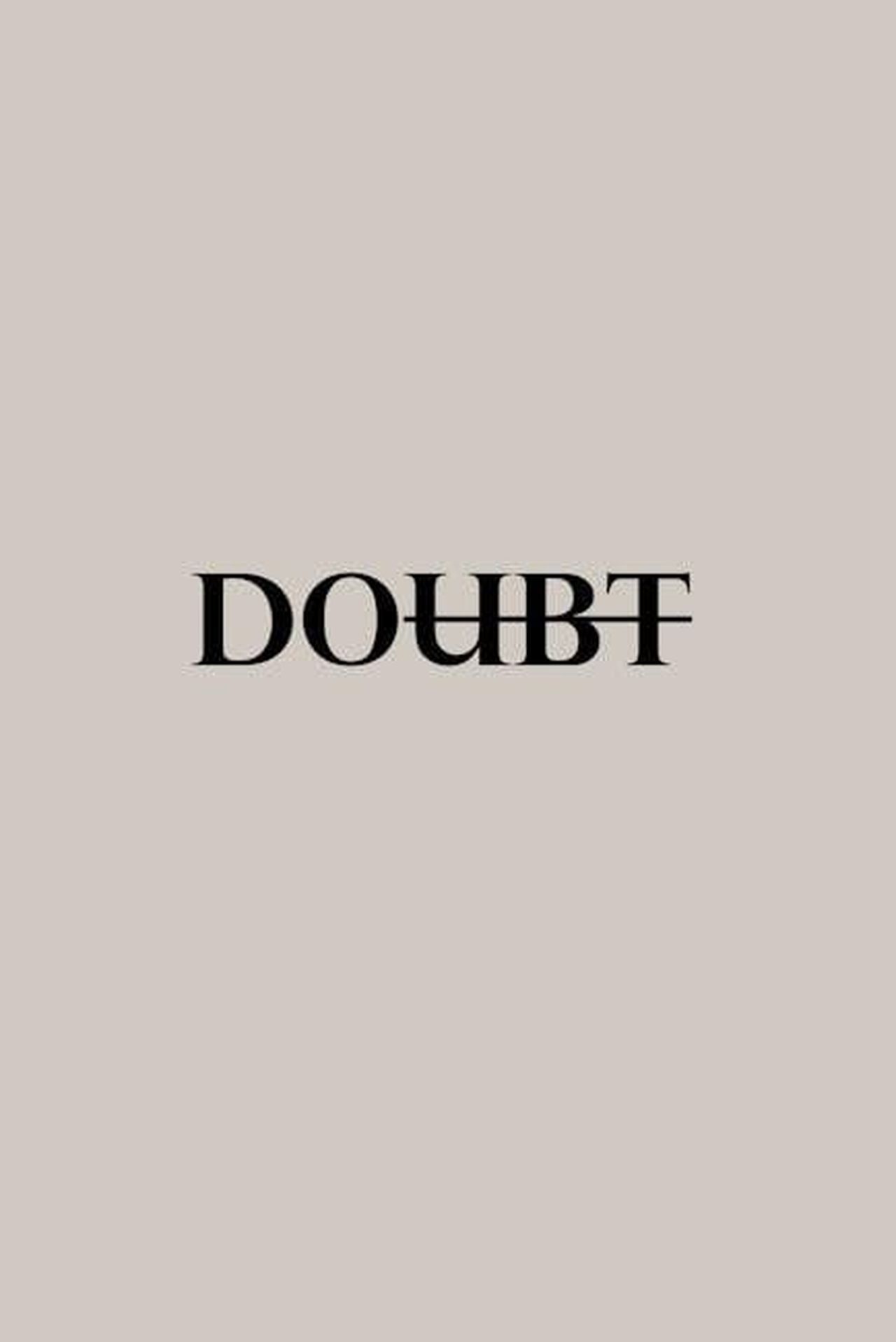 Jessica_Morlacchi_e_i_primi_dubbi_sulla_relazione_Og1h1DDhZp - Confidenze24 Source: Leeloo The First - pexels - Simple minimalist poster with the word 'Doubt' in bold typography on a gray background.