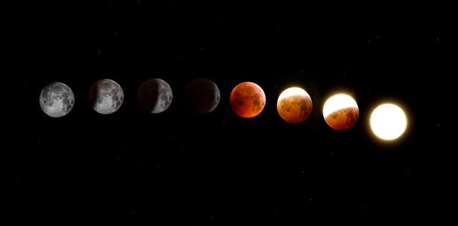 Previsioni_astrali_posizioni_centrali_IMmJWnj4l8 - Confidenze24 Source: Alex Andrews - pexels - A stunning sequence of moon phases during a lunar eclipse, showcasing the transition from full moon to totality.