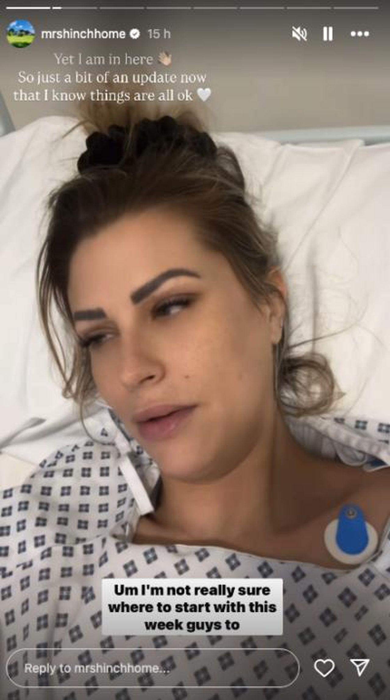 Aggiornamento_sulla_salute_di_Mrs_Hinch_BDDhCJHXXb - Confidenze24 Source: Instagram - - Mrs Hinch nel suo letto d'ospedale