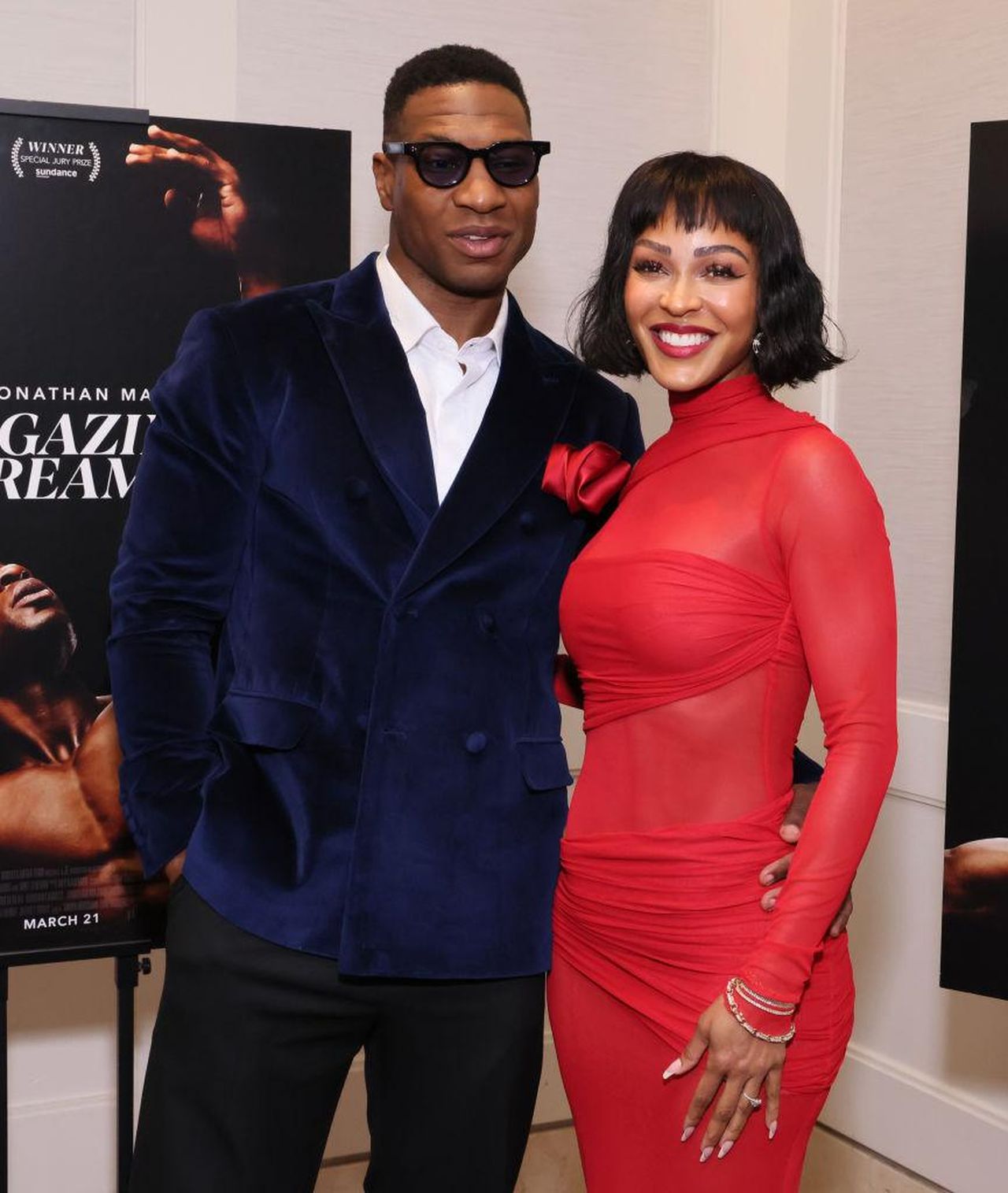 Congratulazioni_a_Jonathan_Majors_e_Meagan_Good_fh1nXtxkaD - Confidenze24 Source: Rodin Eckenroth - Getty - Proiezione speciale di