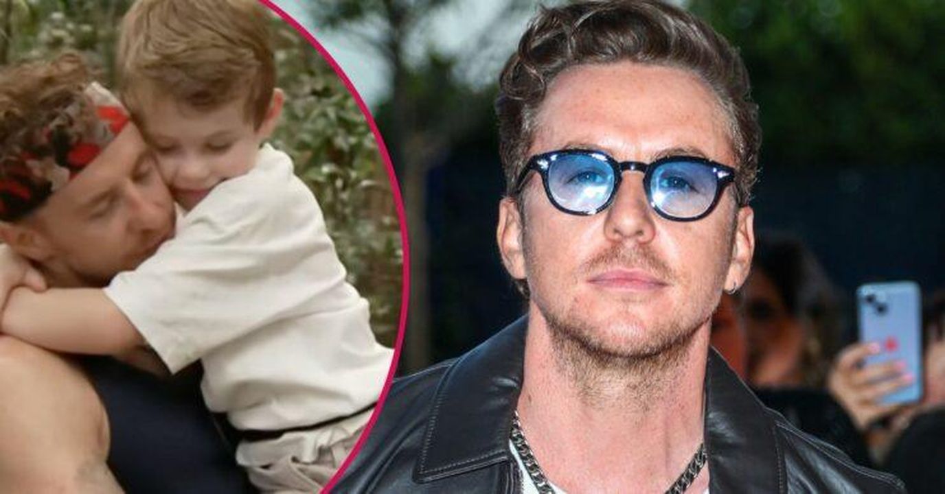 Danny_ha_fatto_una_confessione_sincera_sulla_sua_famiglia_DYFsKirk87 - Confidenze24 Danny ha fatto una confessione sincera sulla sua famiglia Danny Jones con il figlio Cooper