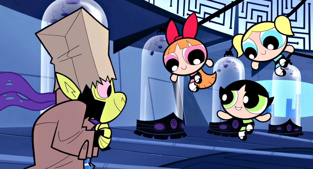 Film_e_serie_TV_in_uscita_il_3_Aprile_gM34YpZSub - Confidenze24 Source: Courtesy Everett Collection. - - POWERPUFF GIRLS, Mojo Jojo, Blossom, Buttercup, Bubbles, 2002.
