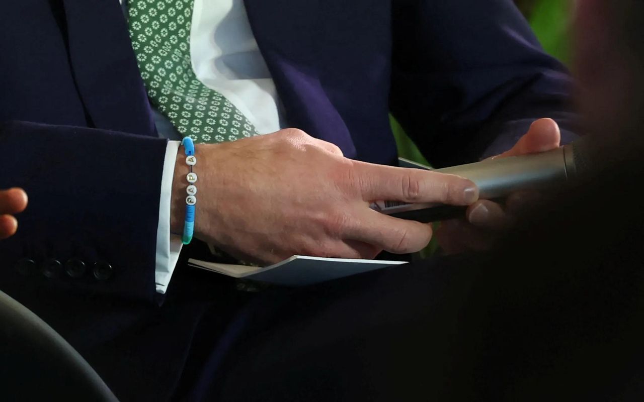 Il_braccialetto_dellamicizia_di_Prince_William_nDZJkqMV2C - Confidenze24 Source: Phil Noble – Pool/Getty Images - Getty Images - Prince William indossa un braccialetto dell'amicizia