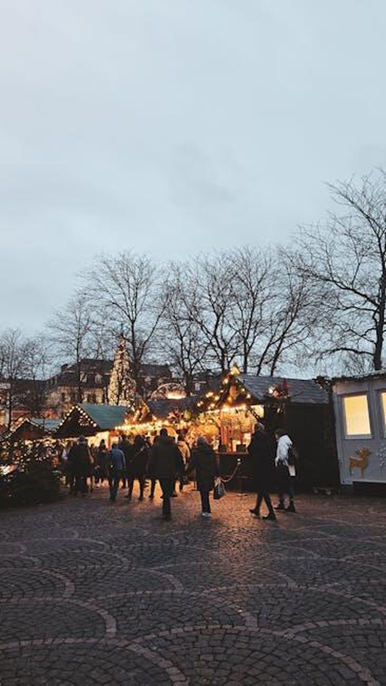 Il_primo_Natale_senza_Derek_O65HEhqkmh - Confidenze24 Source: Güliz Güzelgün - pexels - A charming Christmas market scene with warm lights and evening shoppers.