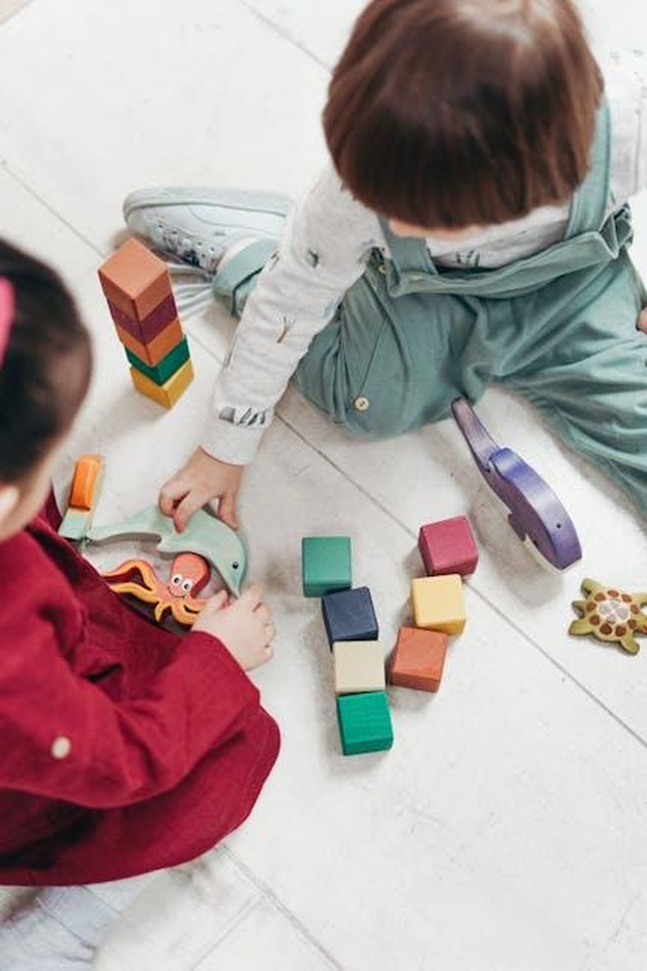 La_crescita_di_Grace_Warrior_u9caFSqvBc - Confidenze24 Source: cottonbro studio - pexels - Two young children playing with colorful wooden blocks indoors, fostering creativity and fun.