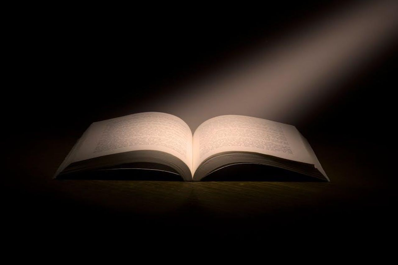La_saggezza_di_Dr_Mimi_fVSLXGHFiy - Confidenze24 Source: Nitin Arya - pexels - A captivating image of an open book under a dramatic spotlight, symbolizing knowledge.