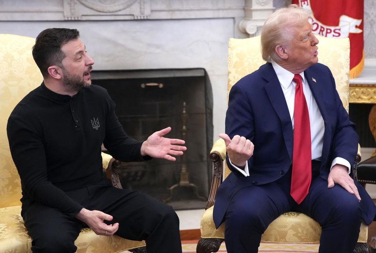 Le_accuse_di_Zelenskyy_e_la_risposta_di_Vance_SQq6KT3p1W - Confidenze24 Source: Andrew Harnik - Getty Images - Trump e Zelenskyy in un momento teso