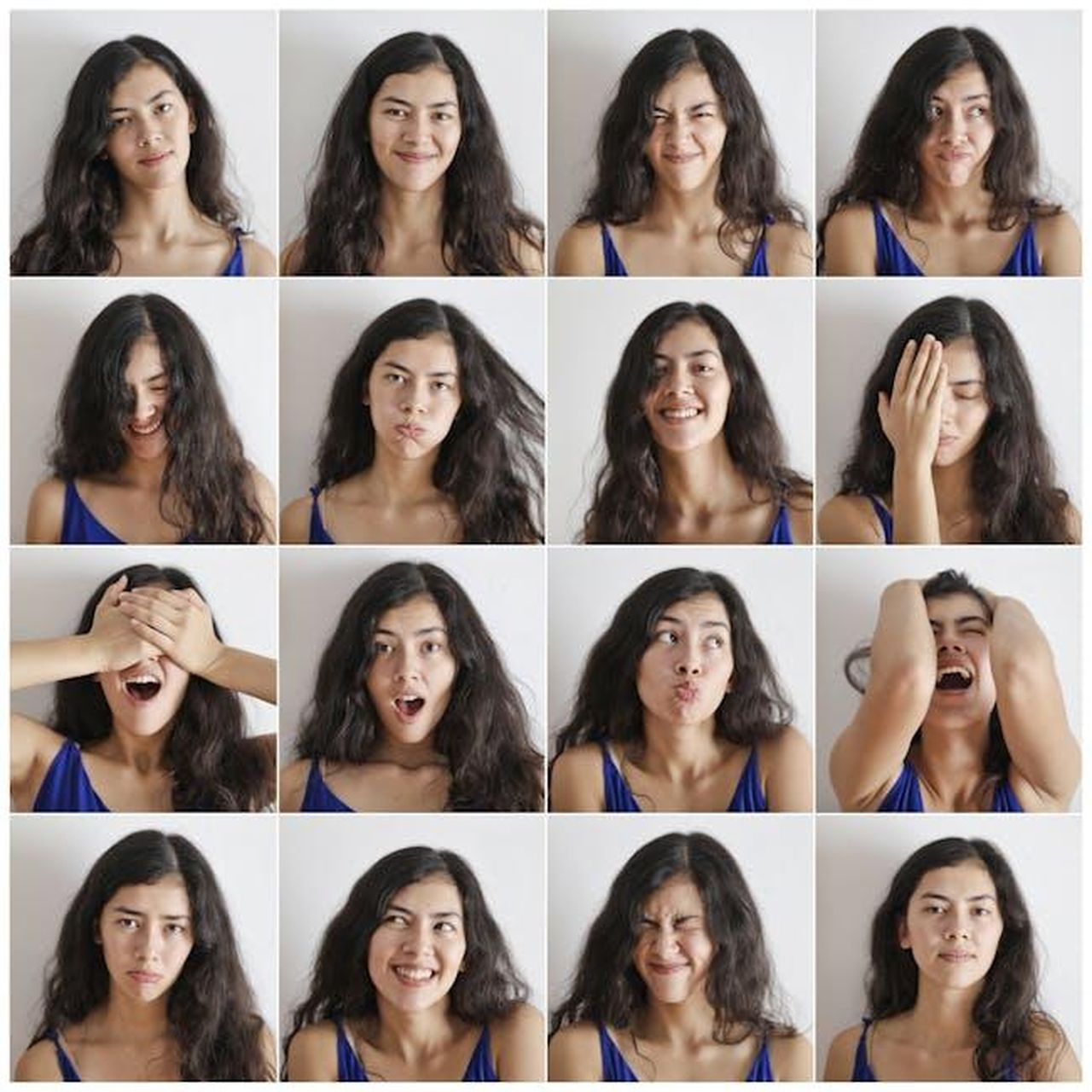 Quando__il_finale_di_serie_di_SWAT_sqgspS6Wpx - Confidenze24 Source: Andrea Piacquadio - pexels - Collage of portraits of happy expressive lady with different cheerful expressions while looking at camera
