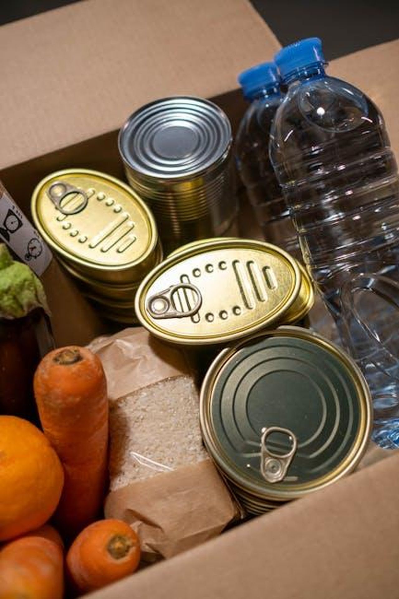 Il_contesto_di_Sentebale_e_il_suo_lavoro_vitale_rPvqtAFViP - Confidenze24 Source: cottonbro studio - pexels - Box filled with essential food items including canned goods and fresh produce.