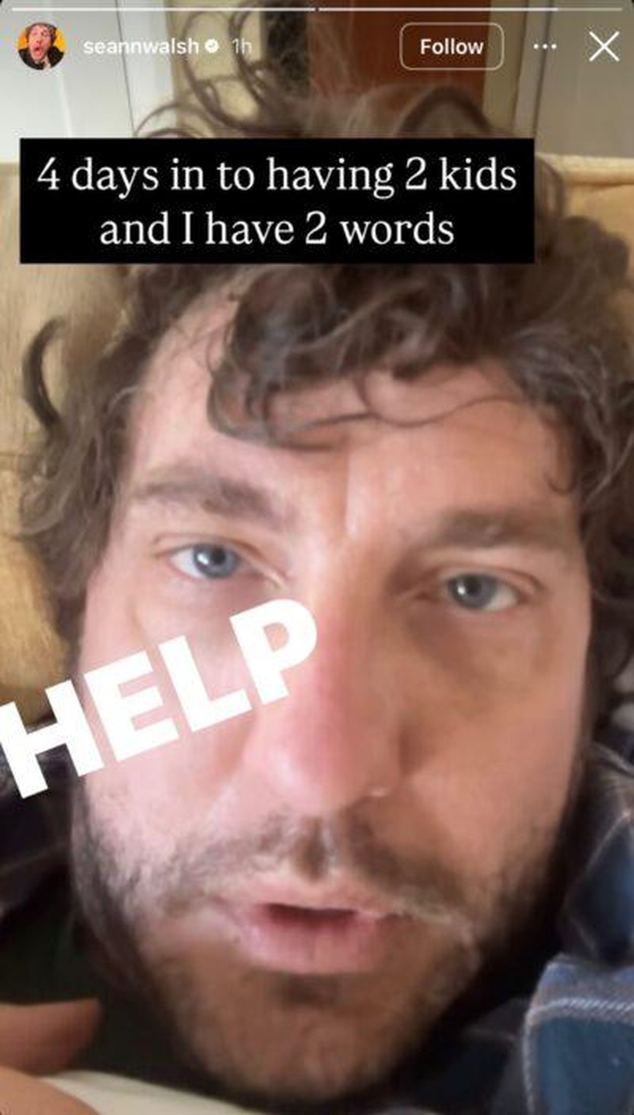 Seann_chiede_aiuto_dopo_la_nascita_del_nuovo_bambino_h75I33dqIS - Confidenze24 Source: InstagramStory - - Seann Walsh sulla sua storia di Instagram